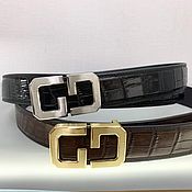 Аксессуары handmade. Livemaster - original item Belts made of genuine crocodile leather, on order!. Handmade.