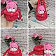 Кошечки 11 см в корзиночках ручной работы. Амигуруми куклы и игрушки. Нелли 'Любимые Игрушки'.. Интернет-магазин Ярмарка Мастеров.  Фото №2
