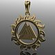 Valknut in the sun gold, Amulet, Moscow,  Фото №1