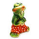 Ceramic figurine ' Frog in shorts'. Figurines. aboka. Online shopping on My Livemaster.  Фото №2