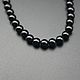 Onyx black beads smooth ball, Beads1, Khimki,  Фото №1