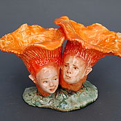Для дома и интерьера handmade. Livemaster - original item Figurines: Mushroom elves. Handmade.