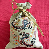 Для дома и интерьера handmade. Livemaster - original item Linen bag for tea 