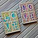 Notepad wood cover A5 "Love", Sketchbooks, Moscow,  Фото №1