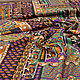 Батист хлопковый зелено-фиолетовые мотивы. Ткани. БАРХАТ Итальянские ткани (barhat-tkani). Ярмарка Мастеров.  Фото №6
