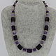 Necklace of natural stones amethyst ' Lavender'. Necklace. Magic box. Online shopping on My Livemaster.  Фото №2