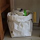 Корзина-мешок для хранения L 36*20*20 см./цвет белый. Корзины. ecoideas.shop. Интернет-магазин Ярмарка Мастеров.  Фото №2