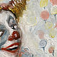 Clown, circus painting, oil on canvas. Pictures. Mariya Roeva  Kartiny maslom (MyFoxyArt). Ярмарка Мастеров.  Фото №4