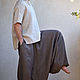 Льняные штаны-афгани  для мужчин с карманами - 23 расцветки. Брюки мужские. Alina Zilberman (SHANTIMA). Ярмарка Мастеров.  Фото №4