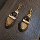 Earrings 'ethnics' 2 beads embroidery. Earrings. Jewelry and accessories by IRIS. My Livemaster. Фото №4