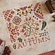 Вышивка "Autumn". Картины. Мастерская Юлии Велигодской. Ярмарка Мастеров.  Фото №6
