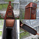 Classic leather carrying case for shotgun, mod.Deutsch. Classic Bag. Labour. My Livemaster. Фото №4
