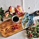 Serving board for serving with sea made of epoxy resin. Utensils. Happiness Gift Shop (kudreshova). My Livemaster. Фото №5