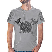 Мужская одежда handmade. Livemaster - original item T-Shirt Viking. Handmade.