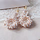 Wedding earrings for bride from Swarovski elements, Earrings, King's Lynn,  Фото №1