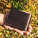 Bifold dark brown leather wallet. Wallets. G.L.A.D.. My Livemaster. Фото №6