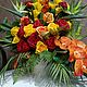 Композиция из силиконовых цветов "Краски осени '. Композиции. Flowers16kzn-. Ярмарка Мастеров.  Фото №6