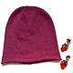 Angora merino beanie hat. Pink hat. Caps. GemKnitDesign. Online shopping on My Livemaster.  Фото №2
