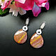 Earrings with Jasper in silver 'Fantastic'. Earrings. Jewelry just for You (G-Korchagina). My Livemaster. Фото №5