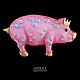 Piggy Rose Brooch. Brooches. Simkha - Jewelry For Joy. Online shopping on My Livemaster.  Фото №2