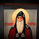 Wooden icon 'St. Anthony of the Caves'. Icons. ikon-art. My Livemaster. Фото №5