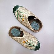 Обувь ручной работы handmade. Livemaster - original item Felted Slippers-Slippers in eco style. Handmade.