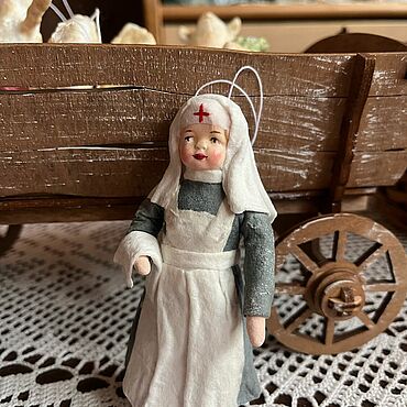 Сувениры и подарки ручной работы. Ярмарка Мастеров - ручная работа Ватная игрушка,медсестра,доктор,подарок медику,сестра милосердия. Handmade.