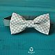 Tie Diamonds / grey white pattern bow tie, Moscow, Ties, Moscow,  Фото №1
