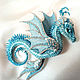 Order Brooch dragon 'Sea butterfly'. Sea Blue. master Alena Litvin. Livemaster. . Brooches Фото №3
