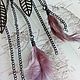 Заказать Винтаж: Колье - бохо с перьями. Редкость!. ВИНТАЖ + handmade. Ярмарка Мастеров. . Колье винтажные Фото №3
