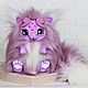 Сиреневый котенок. Мягкие игрушки. Mari_Crafts. Ярмарка Мастеров.  Фото №4