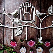 Для дома и интерьера handmade. Livemaster - original item Hanger wrought iron bird cage. Handmade.