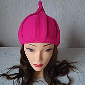 Аксессуары handmade. Livemaster - original item Hats: Crimson unicorn. Handmade.