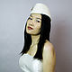 White cap cap. Hats1. Novozhilova Hats. My Livemaster. Фото №6