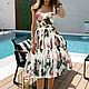 Платье сорочка с воздушной накидкой на плечи в стиле DG. Платья. Dress2Impress (elenarhamore). Ярмарка Мастеров.  Фото №4