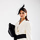 Catherine's evening hat with a veil. Color black. Hats1. Exclusive HATS. LANA ANISIMOVA.. My Livemaster. Фото №6