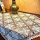 Большая вязаная салфетка. Декоративные салфетки. Ольга (Ручная работа). Интернет-магазин Ярмарка Мастеров.  Фото №2