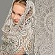 Scarf-shawl handmade lace for godparents and mom, Gifts for godparents, St. Petersburg,  Фото №1