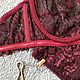 Заказать "Secret day dry wine" Комплект белья из кружева. BY FEMME BRAND Белье и корсеты. Ярмарка Мастеров. . Комплекты белья Фото №3