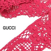 Материалы для творчества handmade. Livemaster - original item Lace: Cotton lace Gucci fuchsia. Handmade.