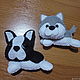 Toys made of felt 'Dogs' (dog breeds). Stuffed Toys. Kрамелена - Подарки любимым. My Livemaster. Фото №4
