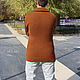 Men's jackets: Men's cardigan with buttons brick. Jackets for men. CUTE-KNIT by Nata Onipchenko. My Livemaster. Фото №4