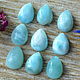 Ларимар ДОМИНИКАНА, кабошон 10Х7 мм, LM35. Кабошоны. Светлана Снежная  AURA-jewelry. Ярмарка Мастеров.  Фото №7