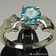 Apatite 1.04 carats natural & 925 silver ring size 17.25. Rings. Gemboutique. Online shopping on My Livemaster.  Фото №2