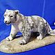 Order Snow Leopard sculpture made of natural Ural stone Anhydrite. Kamnerezy-urala. Livemaster. . Figurines Фото №3
