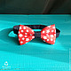 Butterfly tie Stargazer / black-red tie with stars. Ties. Respect Accessories. Online shopping on My Livemaster.  Фото №2