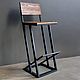 Loft style bar stool made of solid pine, Chairs, Ivanovo,  Фото №1
