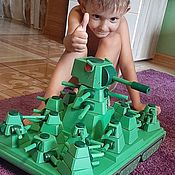 Куклы и игрушки handmade. Livemaster - original item KV-44 tank toy made of wood. Handmade.