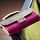 Women's bag made of leather and wood Fuksia. Classic Bag. Mart Bags (martbags). Online shopping on My Livemaster.  Фото №2