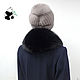 Fur detachable collar of Fox fur. Black. TK-470. Collars. Mishan (mishan). My Livemaster. Фото №5